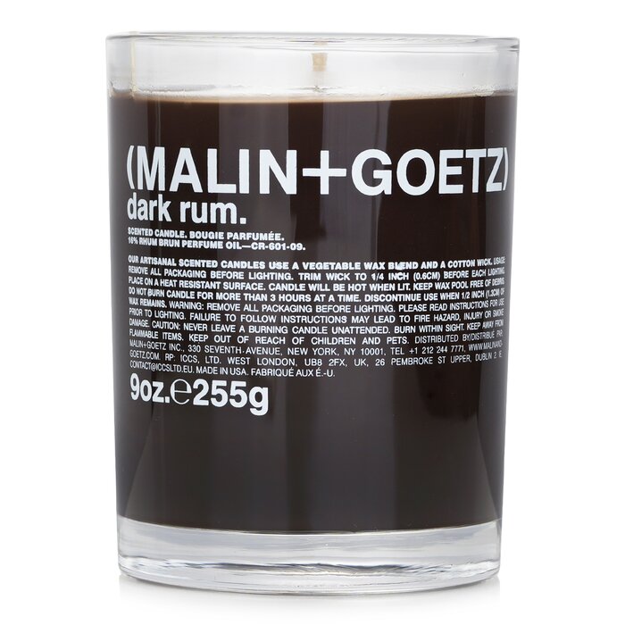 Ароматическая свеча Dark Rum с натуральным воском, 260 г для создания уютной атмосферы
