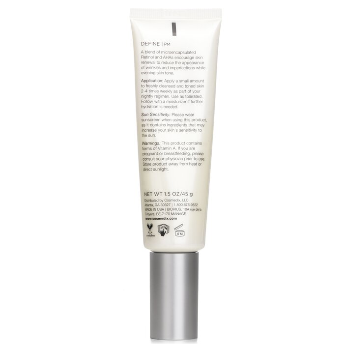 Define Антивозрастное Средство с Гидроксикислотами и Ретинолом 45g/1.5oz
