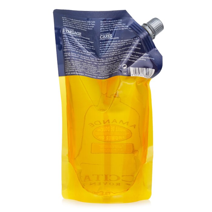 Очищающее и смягчающее масло для душа с миндалем (Эко-Refill)(Случайная упаковка) 500ml/16.9oz
