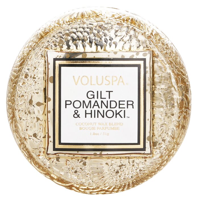 Macaron Свеча - Gilt Pomander & Hinoki 51g/1.8oz