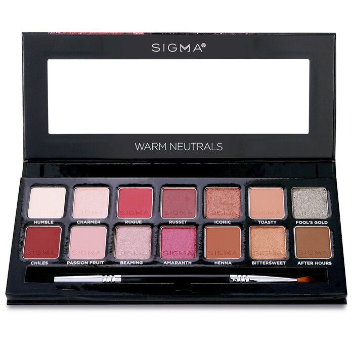 Warm Neutrals Набор Теней для Век (14x Теней для Век + 1x Двусторонняя Кисть) 19.04g/0.67oz