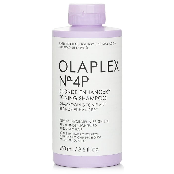 Шампунь с фиолетовым пигментом для блондинок Olaplex 250 мл, нейтрализует желтизну и восстанавливает волосы