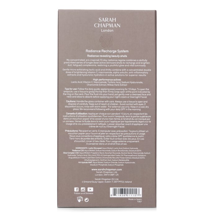 Skinesis Radiance Recharge System 10x1ml/0.03oz