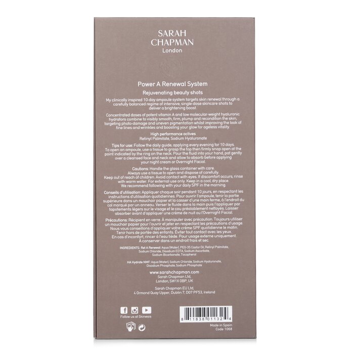 Skinesis Power A Renewal System 10x1ml/0.03oz