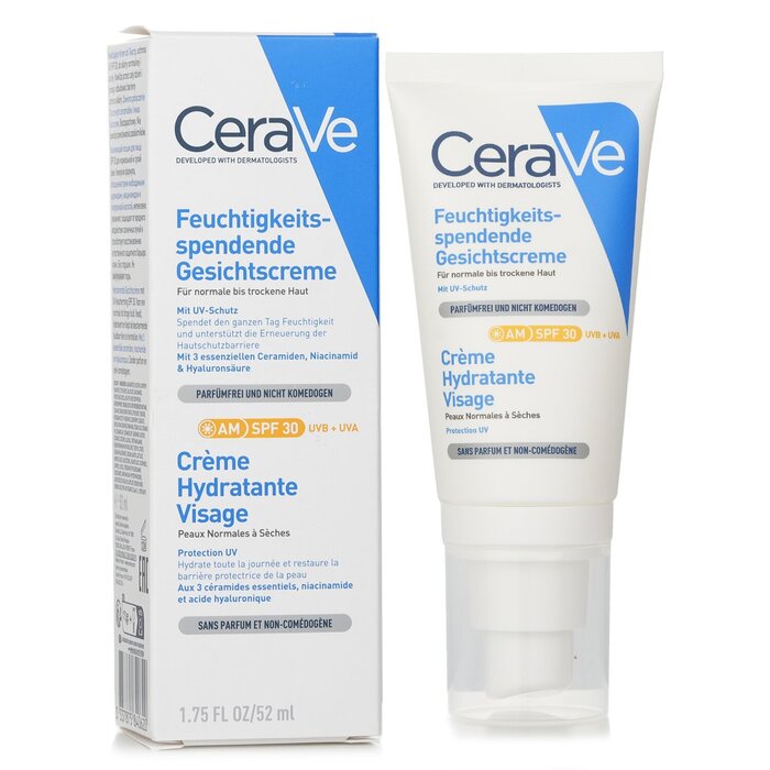 CeraVe увлажняющий крем для лица и тела с SPF 30, 52 мл