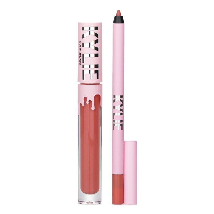 Matte Lip Kit: Matte Liquid Lipstick 3ml + Lip Liner 1.1g 2pcs