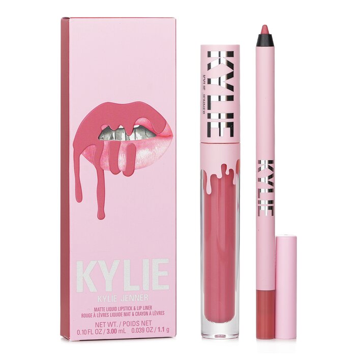Matte Lip Kit: Matte Liquid Lipstick 3ml + Lip Liner 1.1g 2pcs