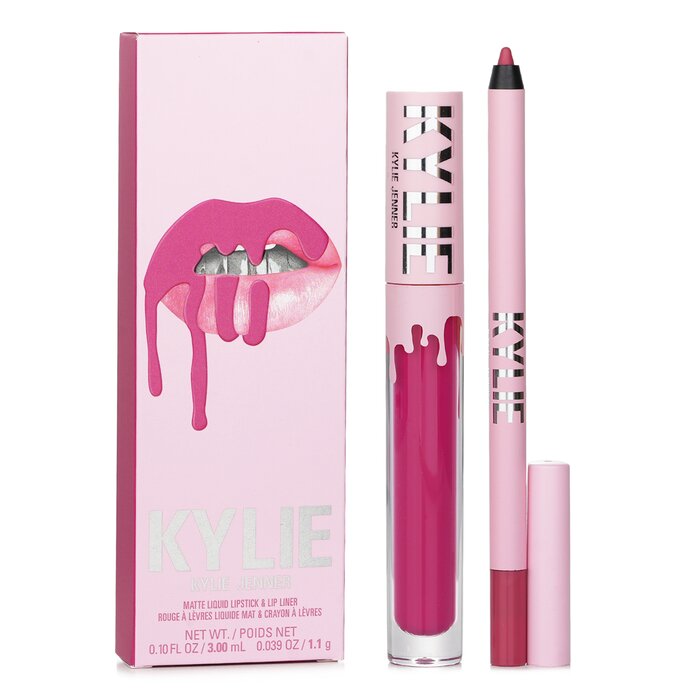 Matte Lip Kit: Matte Liquid Lipstick 3ml + Lip Liner 1.1g 2pcs