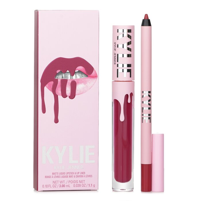 Matte Lip Kit: Matte Liquid Lipstick 3ml + Lip Liner 1.1g 2pcs