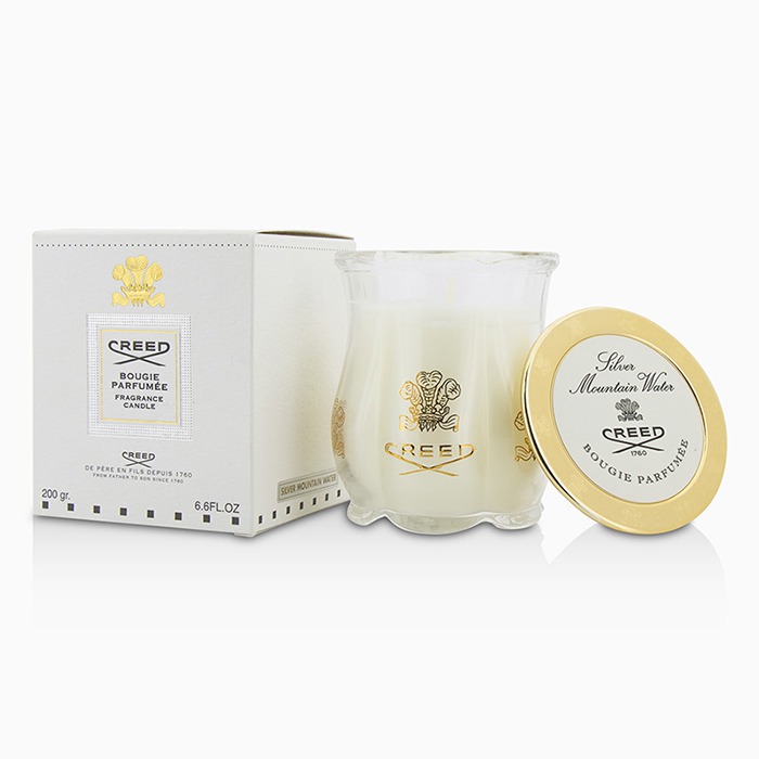 Ароматическая свеча Creed Silver Mountain Water с хлопковым фитилем, 200 г