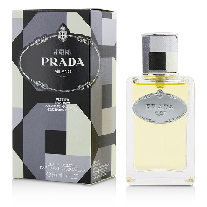 Prada Infusion De Vetiver туалетная вода 50 мл для мужчин с древесными и цитрусовыми нотами