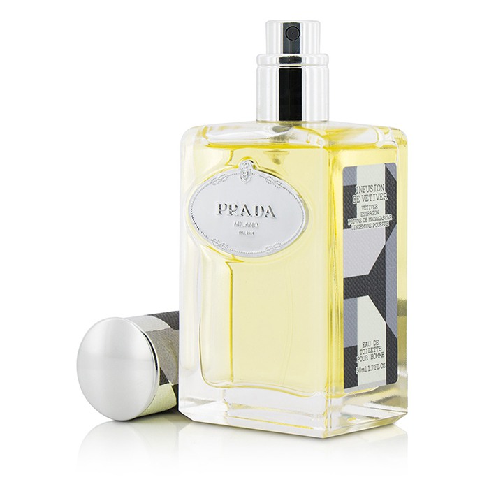 Prada Infusion De Vetiver туалетная вода 50 мл для мужчин с древесными и цитрусовыми нотами