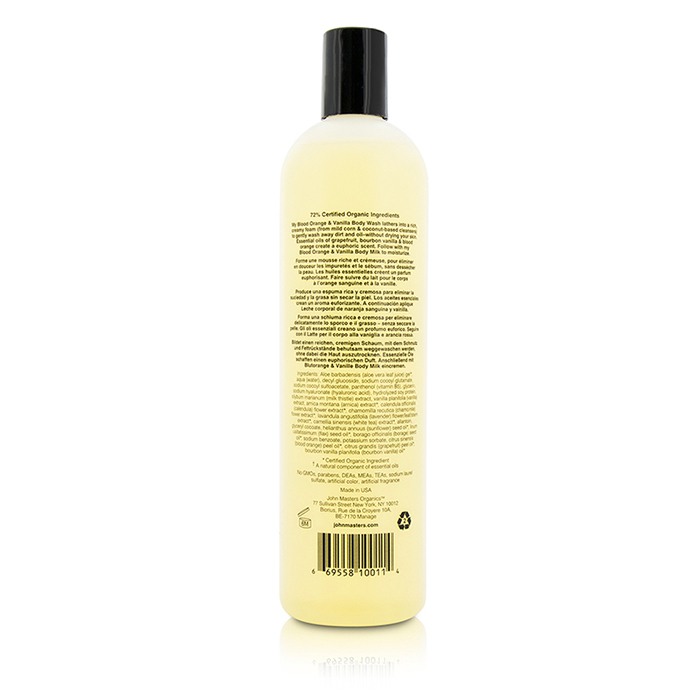 John Masters Organics гель для душа с экстрактом кровавого апельсина и ванили, 473 мл