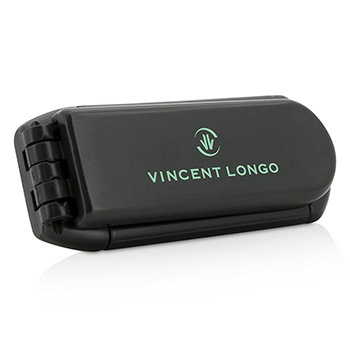 Складная щётка для волос с зеркалом Vincent Longo, для всех типов волос, черная, 1 шт.