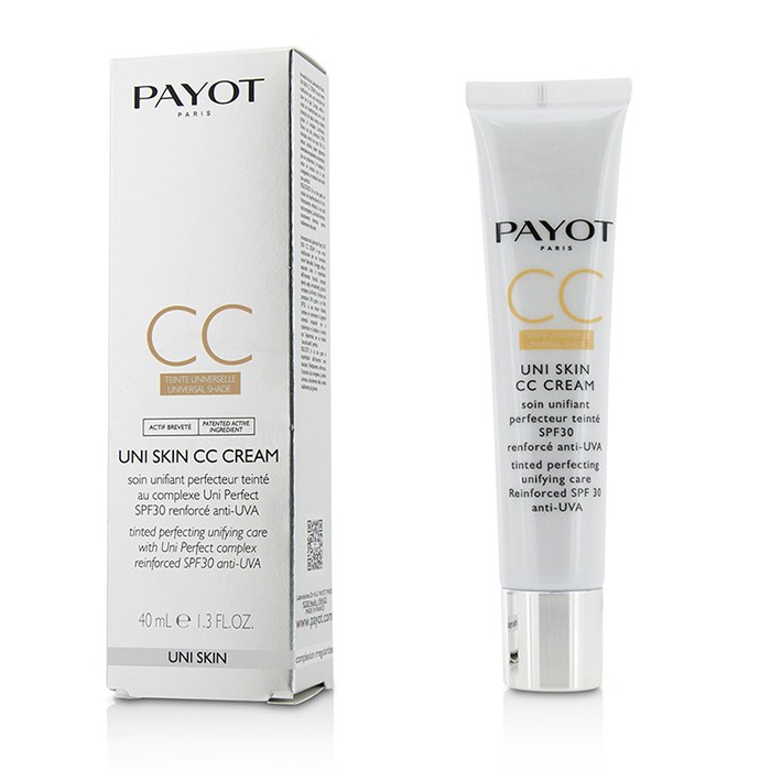 CC-крем Payot Uni Skin с SPF30 для лица, 40 мл, коррекция цвета и защита от UV-лучей