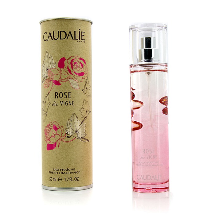 Caudalie туалетная вода Rose de Vignes с экстрактами розы и черной смородины для женщин, 50 мл