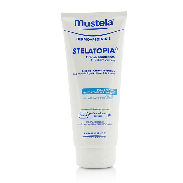 Крем для лица Mustela Stelatopia с подсолнечным маслом, 200 мл - интенсивное увлажнение для чувствительной кожи.