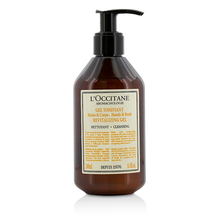 L'Occitane гель для очищения рук и тела с эфирными маслами, 240 мл