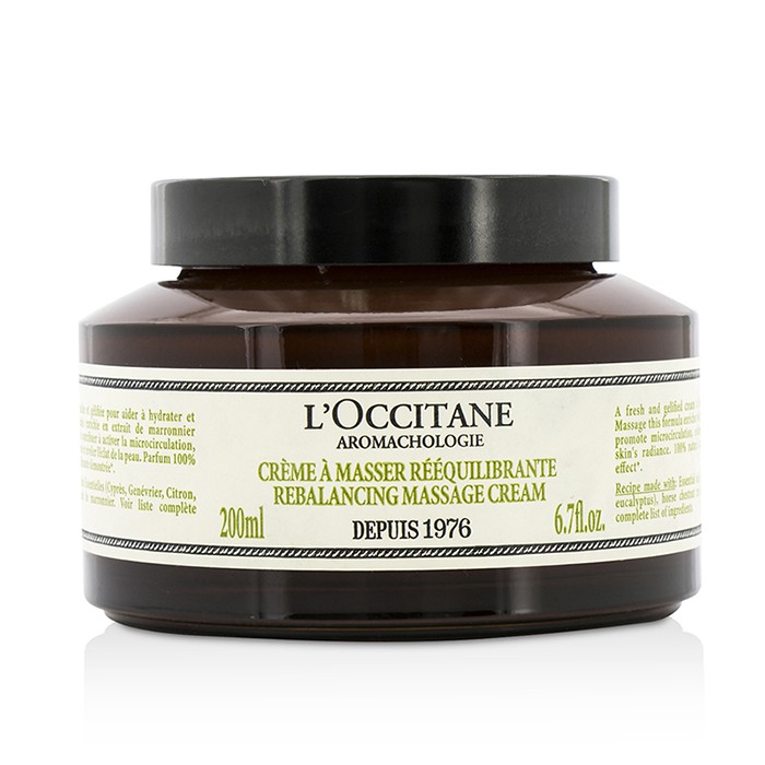 Крем для массажа L'Occitane с эфирными маслами, 200 мл