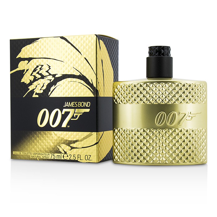 Туалетная вода James Bond 007 Gold, 75 мл — элегантный унисекс аромат с нотами яблока, лаванды и сандала