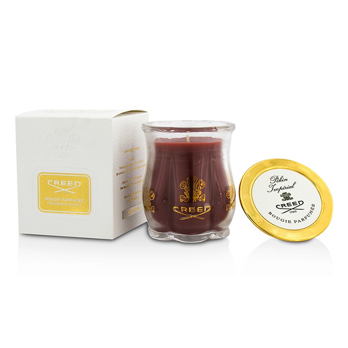 Ароматическая свеча Creed Pekin Imperial, 200 г – уютный аромат для дома, 60 часов горения, с крышкой из латуни.