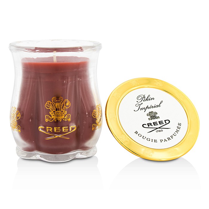 Ароматическая свеча Creed Pekin Imperial, 200 г – уютный аромат для дома, 60 часов горения, с крышкой из латуни.