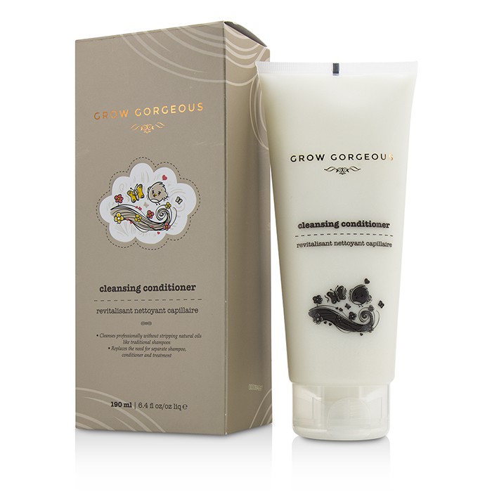 Очищающее средство-кондиционер Grow Gorgeous с активными компонентами для всех типов волос, 190 мл