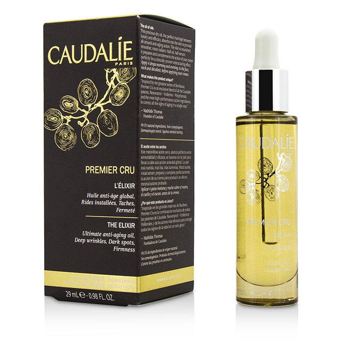 Сыворотка Caudalie Premier Cru с ресвератролом для лица, шеи и декольте, 29 мл