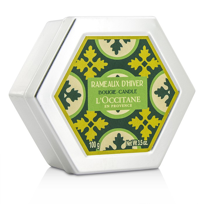 Ароматическая свеча L'Occitane «Зимний лес» 100 г – уютный аромат сосны и корицы для создания атмосферы тепла