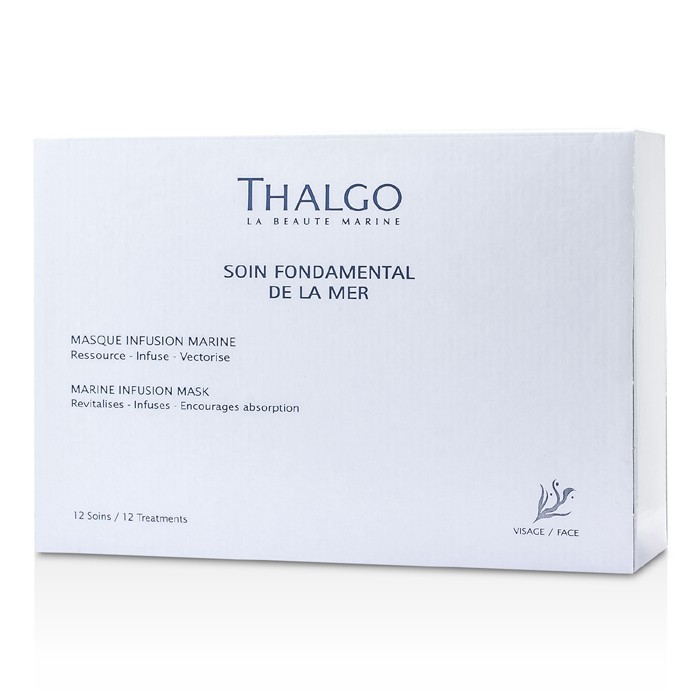 Маска для лица Thalgo с морским порошком и олиго-минеральным лосьоном, 12 пакетов