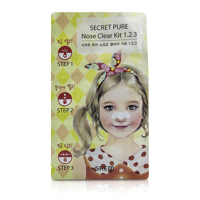 Комплект для ухода за черными точками The Saem Secret Pure Nose Clear Kit, 10 шт.