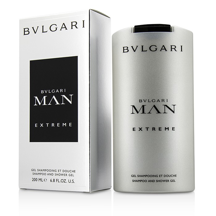 Гель для душа и шампунь Bvlgari Man Extreme с увлажняющим эффектом, 200 мл