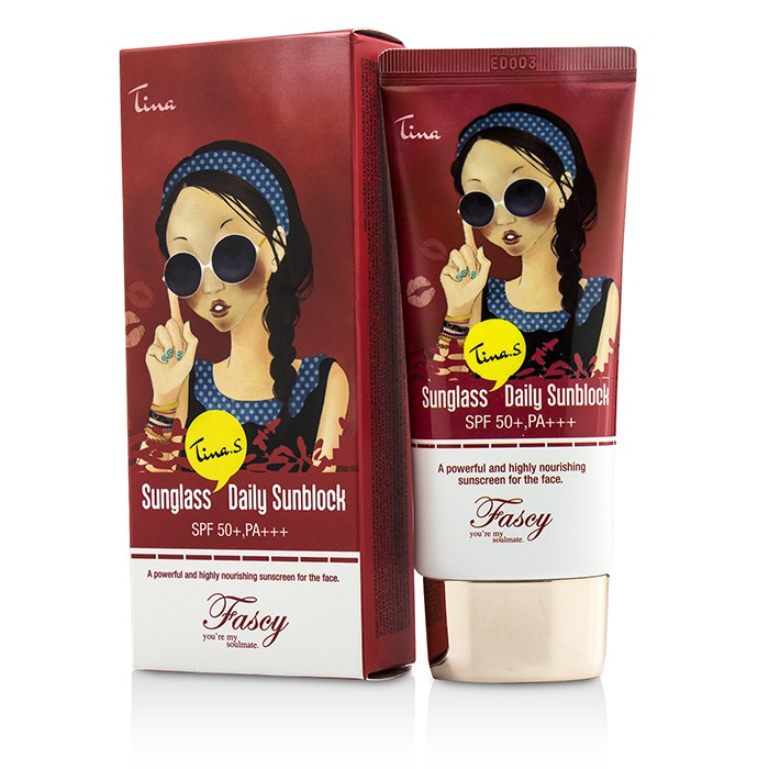 Солнцезащитный крем Fascy Tina SPF50+ PA+++ для лица, увлажняющий, 60 мл