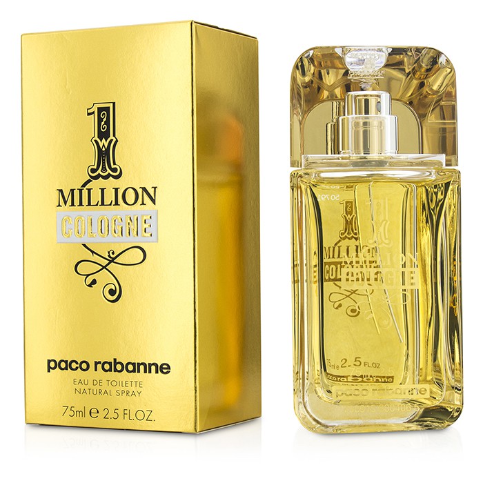Одеколон Paco Rabanne One Million Cologne, 75 мл — цитрусово-древесный аромат для уверенных мужчин
