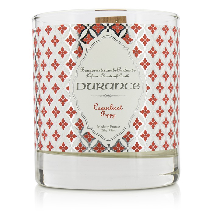 Ароматизированная свеча Durance с деревянным фитилем "Мак", 280 г