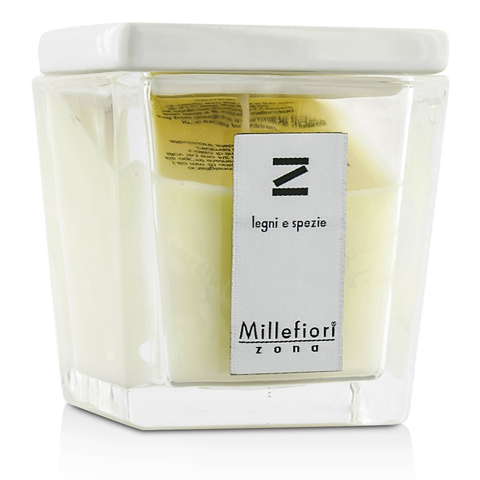 Ароматическая свеча Millefiori с древесными и пряными нотами, 160 г