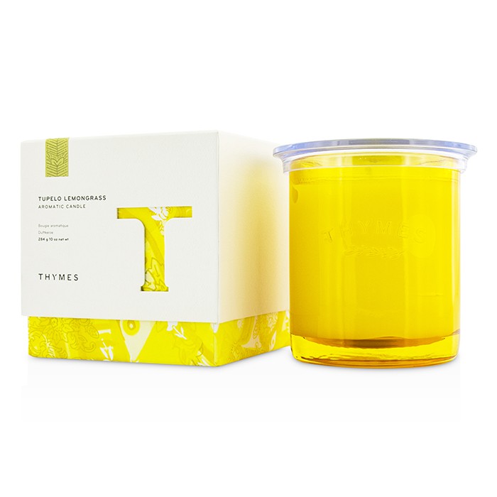 Ароматическая свеча Thymes «Тупело Лемонграсс» 284 г — уютный аромат для дома с лимонником и древесными нотами