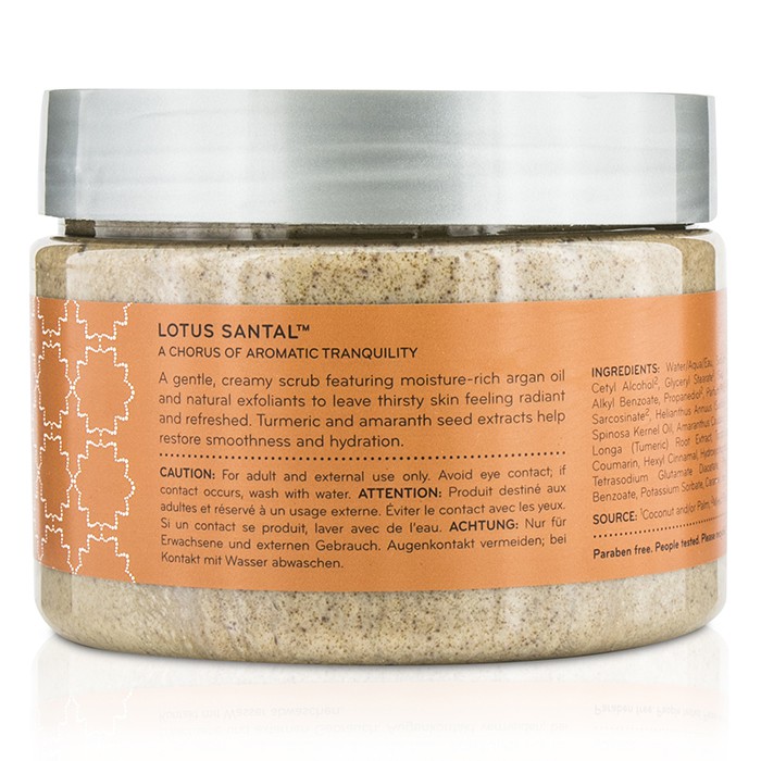 Скраб для тела Lotus Santal с маслами арганы и экстрактами семян амаранта, 310 г