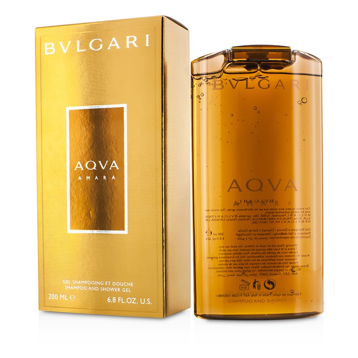 Bvlgari Aqva Amara шампунь и гель для душа 200 мл — очищение и освежение для тела и волос