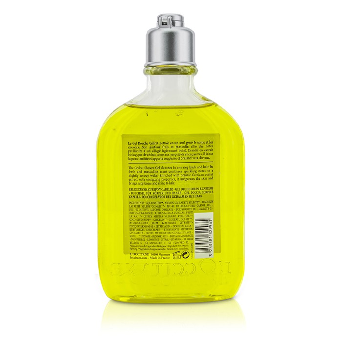 Гель для душа L'Occitane с экстрактом цедрата для тела и волос, 250 мл