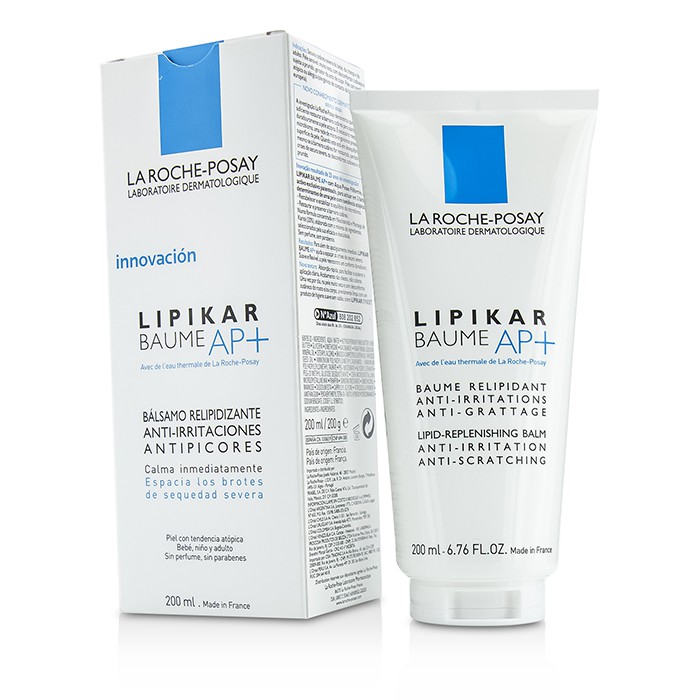 La Roche-Posay Lipikar бальзам для очень сухой кожи 200 мл — антираздражающее, увлажняющее средство с ниацинамидом и маслом ши