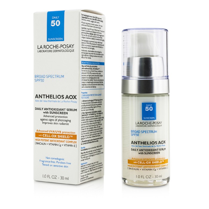 La Roche-Posay серум Anthelios 50 с SPF 50 для лица, антиоксидантный, 30 мл