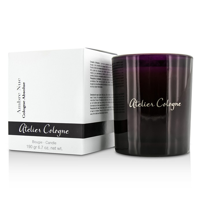 Ароматическая свеча Atelier Cologne с оттенками амбры 190 г