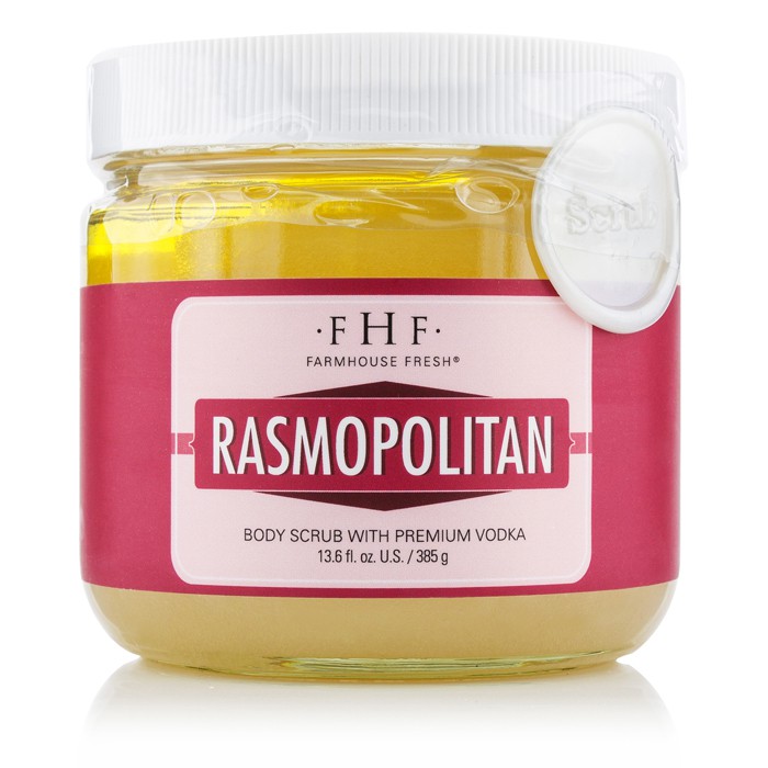 Скраб для тела Rasmopolitan с экстрактом малины и маслом рисовых отрубей, 385 г