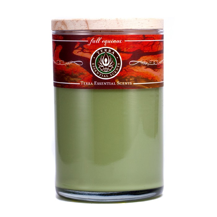 Ароматическая свеча Terra Essential Scents с соевым воском и эфирными маслами, 340 г