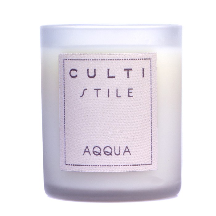 Свеча ароматическая Culti Aqqua, 190 г, из пчелиного воска, для создания уюта и романтики в доме