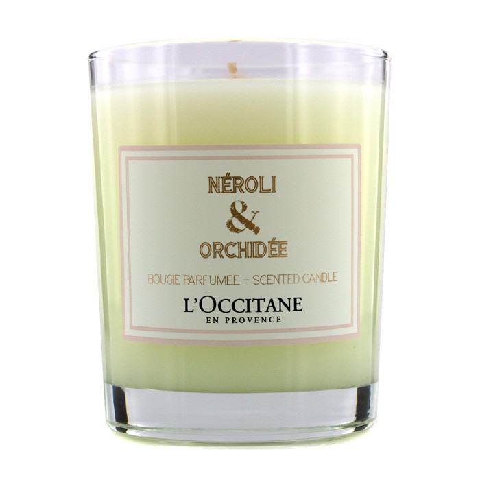 Ароматическая свеча L'Occitane с нероли и орхидеей для создания уюта и гармонии, 190 г