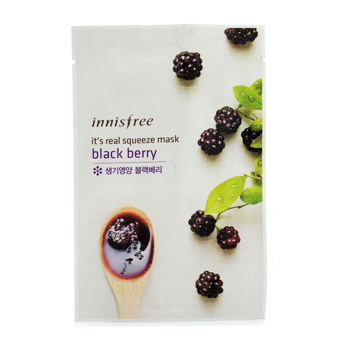 Маска Innisfree с экстрактом черной смородины для лица, 10 штук