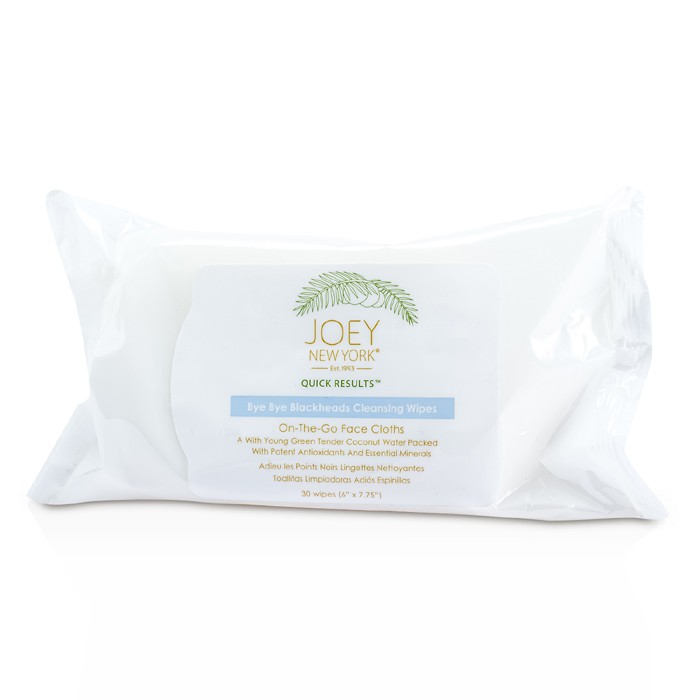 Очищающие салфетки для лица Joey New York с экстрактами ананаса и папайи, 30 шт.
