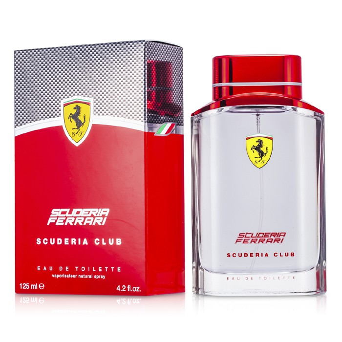 Eau de Toilette Ferrari Scuderia Club для мужчин, свежие и пряные ноты, 125 мл